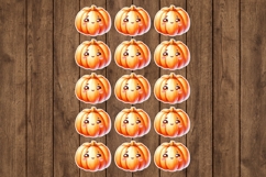 Pumpkin Printable Stickers - PNG Sticker Sheet