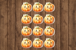 Pumpkin Printable Stickers - PNG Sticker Sheet
