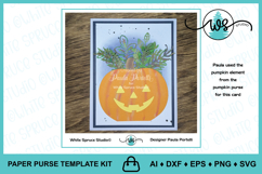 Pumpkin Purse Treat Bag Halloween Template Product Image 8