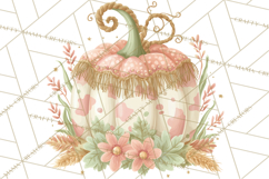 Pastel Pumpkin Rodeo Western Halloween PNG Clipart Product Image 2