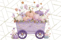 Pastel Pumpkin Rodeo Western Halloween PNG Clipart Product Image 3