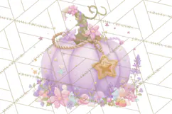 Pastel Pumpkin Rodeo Western Halloween PNG Clipart Product Image 4