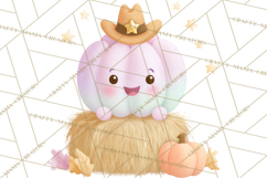 Pastel Pumpkin Rodeo Western Halloween PNG Clipart Product Image 5