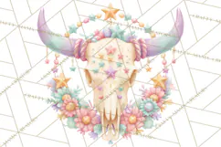 Pastel Pumpkin Rodeo Western Halloween PNG Clipart Product Image 4