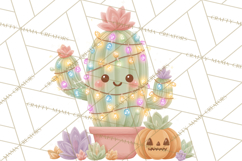 Pastel Pumpkin Rodeo Western Halloween PNG Clipart Product Image 3
