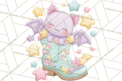 Pastel Pumpkin Rodeo Western Halloween PNG Clipart Product Image 2