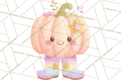 Pastel Pumpkin Rodeo Western Halloween PNG Clipart Product Image 3