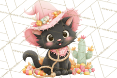 Pastel Pumpkin Rodeo Western Halloween PNG Clipart Product Image 4