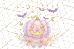 Pastel Pumpkin Rodeo Western Halloween PNG Clipart Product Image 5