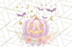 Pastel Pumpkin Rodeo Western Halloween PNG Clipart Product Image 5