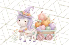 Pastel Pumpkin Rodeo Western Halloween PNG Clipart Product Image 2
