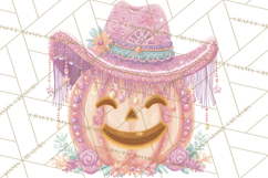 Pastel Pumpkin Rodeo Western Halloween PNG Clipart Product Image 3