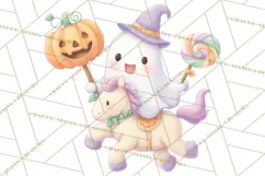 Pastel Pumpkin Rodeo Western Halloween PNG Clipart Product Image 5