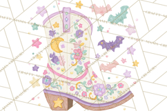 Pastel Pumpkin Rodeo Western Halloween PNG Clipart Product Image 2
