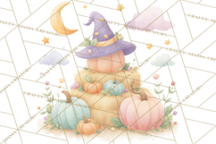 Pastel Pumpkin Rodeo Western Halloween PNG Clipart Product Image 4