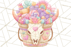 Pastel Pumpkin Rodeo Western Halloween PNG Clipart Product Image 5