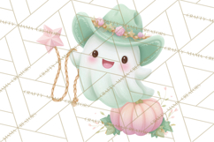 Pastel Pumpkin Rodeo Western Halloween PNG Clipart Product Image 2
