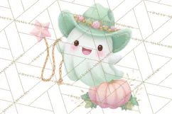 Pastel Pumpkin Rodeo Western Halloween PNG Clipart Product Image 2