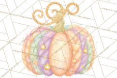 Pastel Pumpkin Rodeo Western Halloween PNG Clipart Product Image 4