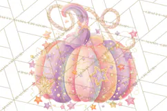 Pastel Pumpkin Rodeo Western Halloween PNG Clipart Product Image 5