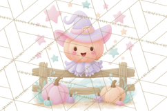 Pastel Pumpkin Rodeo Western Halloween PNG Clipart Product Image 5