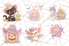 Pastel Pumpkin Rodeo Western Halloween PNG Clipart Product Image 2