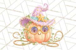Pastel Pumpkin Rodeo Western Halloween PNG Clipart Product Image 4