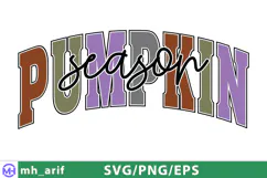 Pumpkin Season Fall SVG PNG T-shirt Design Product Image 1