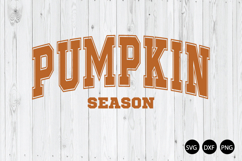 Pumpkin Season SVG, Fall Vibes SVG, Fall Varsity SVG Product Image 1