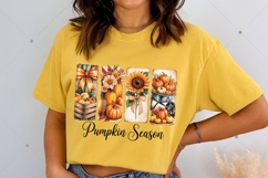 Pumpkin Season PNG, Coquette Fall Pumpkin Png, Floral Fall Product Image 3