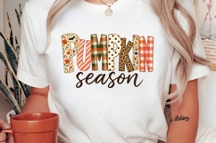 Pumpkin Season Autumn Typography PNG Design Product Image 2