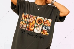 Pumpkin Season PNG, Coquette Fall Pumpkin Png, Floral Fall Product Image 4