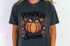 Pumpkin Season PNG, Fall Vibes PNG, Fall PNG, Varsity Design Product Image 5