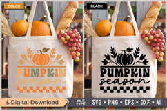 Pumpkin Season SVG File | Fall Retro SVG Product Image 2