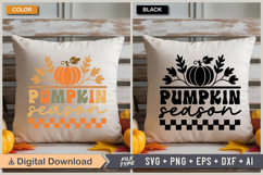 Pumpkin Season SVG File | Fall Retro SVG Product Image 3