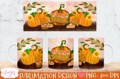 pumpkin design for 11oz and 15oz mug subimation