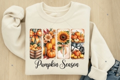 Pumpkin Season PNG, Coquette Fall Pumpkin Png, Floral Fall Product Image 7