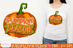 leopard pumpkin with the text pumpkin season 
