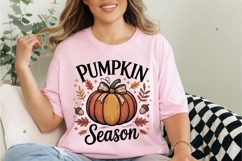 Pumpkin Season PNG, Fall Vibes PNG, Fall PNG, Varsity Design Product Image 6