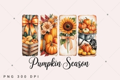 Pumpkin Season PNG, Coquette Fall Pumpkin Png, Floral Fall Product Image 1
