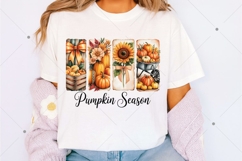 Pumpkin Season PNG, Coquette Fall Pumpkin Png, Floral Fall Product Image 2