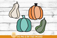 Pumpkin SVG | Halloween Gourd T-Shirt Design Product Image 1