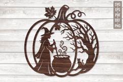 Pumpkin shape Halloween Wall Sign SVG Product Image 1