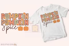 Autumn Fall Season PNG Pumpkin Spice SVG T-shirt Design Product Image 2