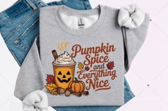 Pumpkin Spice and Everything Nice PNG, Fall Sublimation Product Image 3