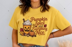 Pumpkin Spice and Everything Nice PNG, Fall Sublimation Product Image 6