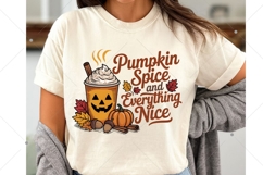 Pumpkin Spice and Everything Nice PNG, Fall Sublimation Product Image 8