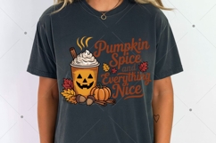 Pumpkin Spice and Everything Nice PNG, Fall Sublimation Product Image 10