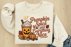 Pumpkin Spice and Everything Nice PNG, Fall Sublimation Product Image 11