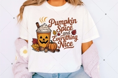 Pumpkin Spice and Everything Nice PNG, Fall Sublimation Product Image 2